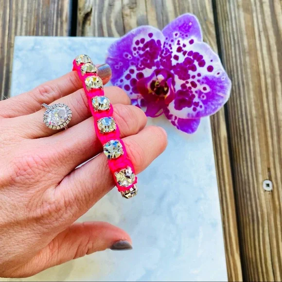 DANNIJO Ellen Pink Crystal Bracelet NWT - Picture 12 of 16